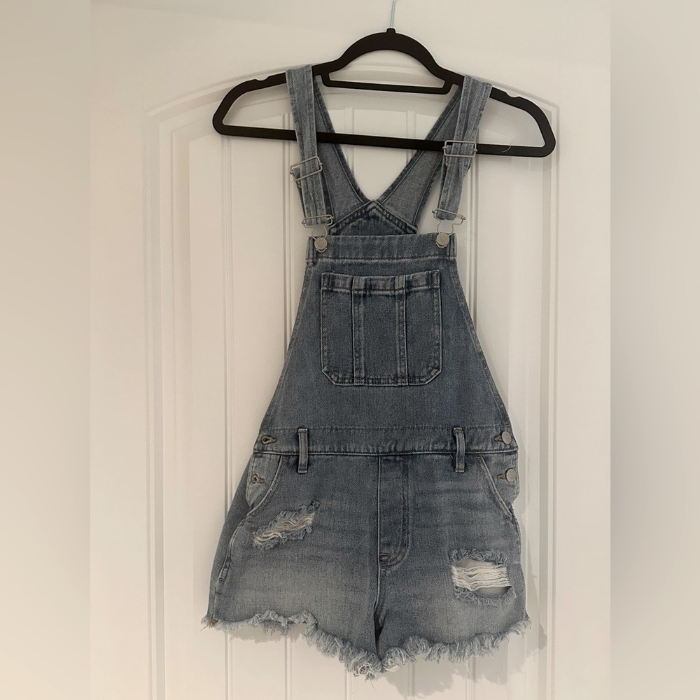 Denim Short Overalls